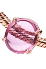 POSEİDONS JEWELLERY (580) Pembe Oval Kabaşon Charm-1