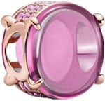 POSEİDONS JEWELLERY (580) Pembe Oval Kabaşon Charm-1