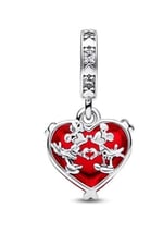 POSEİDONS JEWELLERY (683) & Minnie Mouse Öpücük Kırmızı Murano Cam Sallantılı Charm Kırmızı Tek Ebat