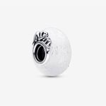 POSEİDONS JEWELLERY (77) Işıltılı Beyaz Murano Cam Mum&Love Charm beyaz Tek Ebat