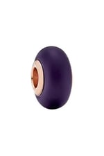 POSEİDONS JEWELLERY 925 Ayar Mat Mor Murano Cam Charm-1