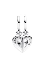 POSEİDONS JEWELLERY Ayrılabilir Anne ve Kız Sallantılı Charm Gümüş Tek Ebat