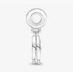 POSEİDONS JEWELLERY Büyütülmüş Yıldız Çift Sallantılı Charm Gümüş Tek Ebat