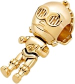 POSEİDONS JEWELLERY C-3po™ Charm Gold Tek Ebat