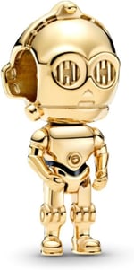 POSEİDONS JEWELLERY C-3po™ Charm Gold Tek Ebat