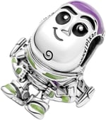 POSEİDONS JEWELLERY Disney Pixar Buzz Lightyear Charm Mor Gümüş Tek Ebat