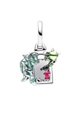 POSEİDONS JEWELLERY Disney Pixar Sevimli Canavarlar Kapı Sallantılı Charm Gümüş Mavi Tek Ebat