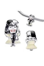 POSEİDONS JEWELLERY Gümüş ''KÖTÜLER'' Cruella De Vil'' Charmı Siyah Beyaz Tek Ebat