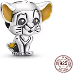 POSEİDONS JEWELLERY Gümüş Lion King Simba Charm Gümüş Tek Ebat