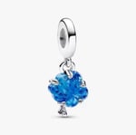 POSEİDONS JEWELLERY Gümüş Mavi Murano Aile Ağacı Charm Mavi Tek Ebat