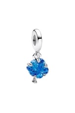 POSEİDONS JEWELLERY Gümüş Mavi Murano Aile Ağacı Charm Mavi Tek Ebat