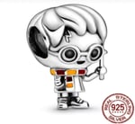 POSEİDONS JEWELLERY Harry Potter Charm 925 Ayar Orjinal Gümüş Gümüş Tek Ebat