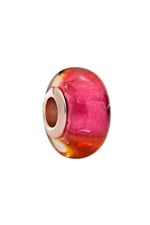 POSEİDONS JEWELLERY Işıltılı Gün Batımı Murano Cam Charm Renkli Tek Ebat