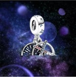 POSEİDONS JEWELLERY Jedi Kılıcı 925 Ayar Gümüş Charm Yeşil Tek Ebat