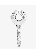 POSEİDONS JEWELLERY Kalp Aile Ağacı Sallantılı Charm Gümüş Tek Ebat