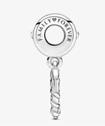 POSEİDONS JEWELLERY Kalp Aile Ağacı Sallantılı Charm Gümüş Tek Ebat