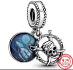 POSEİDONS JEWELLERY Karayip Korsanları Dangle Charm Mavi Tek Ebat