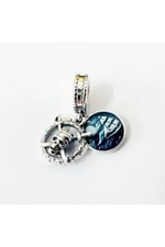 POSEİDONS JEWELLERY Karayip Korsanları Dangle Charm Mavi Tek Ebat