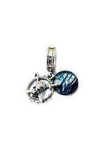 POSEİDONS JEWELLERY Karayip Korsanları Dangle Charm Mavi Tek Ebat