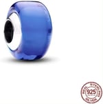 POSEİDONS JEWELLERY Mavi Mini Murano Cam Charm Lacivert Tek Ebat