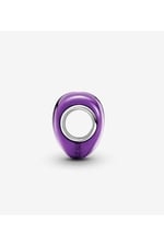 POSEİDONS JEWELLERY Metalik Mor Kalp Charm Mor Tek Ebat