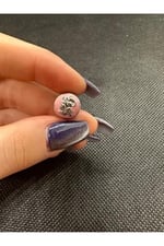 POSEİDONS JEWELLERY Minnie Mouse Pembe Zirkon Taşlı Charm Pembe Tek Ebat