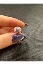 POSEİDONS JEWELLERY Minnie Mouse Pembe Zirkon Taşlı Charm Pembe Tek Ebat