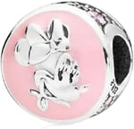 POSEİDONS JEWELLERY Minnie Mouse Pembe Zirkon Taşlı Charm Pembe Tek Ebat