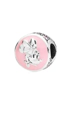 POSEİDONS JEWELLERY Minnie Mouse Pembe Zirkon Taşlı Charm Pembe Tek Ebat