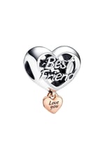 POSEİDONS JEWELLERY Seni Seviyorum En İyi Arkadaşım Kalp Charm Gümüş Tek Ebat