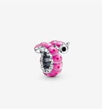 POSEİDONS JEWELLERY Sevimli Sarmal Tırtıl Charm pembe Tek Ebat