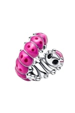 POSEİDONS JEWELLERY Sevimli Sarmal Tırtıl Charm pembe Tek Ebat