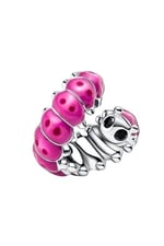 POSEİDONS JEWELLERY Sevimli Sarmal Tırtıl Charm pembe Tek Ebat