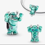 POSEİDONS JEWELLERY Sulley Charm 925 Ayar Gümüş Yeşil Tek Ebat