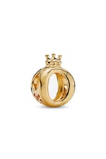 POSEİDONS JEWELLERY Taç O Logo Charm Gold Tek Ebat