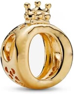 POSEİDONS JEWELLERY Taç O Logo Charm Gold Tek Ebat
