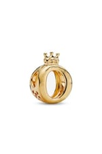 POSEİDONS JEWELLERY Taç O Logo Charm Gold Tek Ebat