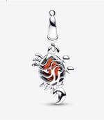 POSEİDONS JEWELLERY The Little Mermaid Sebastian Crab Dangle Charm Turuncu Tek Ebat