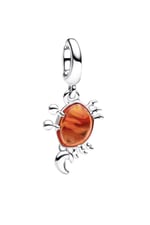 POSEİDONS JEWELLERY The Little Mermaid Sebastian Crab Dangle Charm Turuncu Tek Ebat