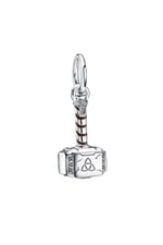 POSEİDONS JEWELLERY Thor’s Hammer Sallantılı Charm Gümüş Tek Ebat