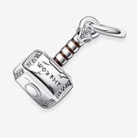 POSEİDONS JEWELLERY Thor’s Hammer Sallantılı Charm Gümüş Tek Ebat