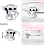 POSEİDONS JEWELLERY Usta Yoda Charm 925 Ayar Gümüş Gümüş Tek Ebat