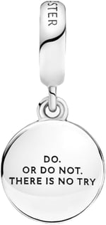 POSEİDONS JEWELLERY Usta Yoda Jedi Charm 925 Ayar Gümüş Yeşil Tek Ebat