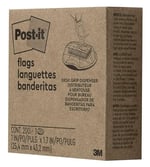 Post-it Bayraklar, Burayı İmzala, 200/Yüksek Hacimli Masa Tutacağı Dağıtıcısı, 2 inç Geniş, Sarı (680-HVSH)