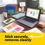 Post-it Mini Notlar, 3,8x5 cm, 24 Ped, Amerika'nın 1 Numaralı Favori Yapışkan Notları, Poptimistik Koleksiyon, Parlak Renkler (Macenta, Pembe, Mavi, Yeşil), Temiz Kaldırma, Geri Dönüştürülebilir