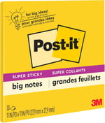Post-it S per Yap kanl B y k Notlar, 28 cm x 28 cm, 1 Ped, 30 Sayfa/Ped (BN11)