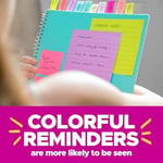 Post-it Süper Yapışkan Notlar, 5 Yapışkan Not Kağıdı, 7,6 x 7,6 cm, Okul Malzemeleri, Ofis Ürünleri, Dikey Yüzeyler, Monitörler, Duvarlar ve Pencereler için Yapışkan Notlar, Pink Salt