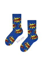 Pow Desenli Unisex Çocuk Çorap-1