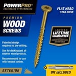 Power Pro 48600 Ahşap Vidalar, 9 x 3 inç, Premium Dış Mekan Güverte Vidaları, Paslanmaya Dayanıklı, Epoksi Kaplı Bronz, 1 lb Kutu, 83 Adet