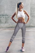 Power Short Yüksek Bel 3/4 Seamless Spor Tayt